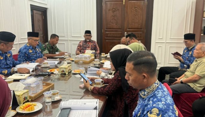 Rapat pembinaan SAKA jajaran Kwarda Jambi bersama Pjs Gubernur Sudirman