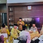 Calon Gubernur Jambi nomor urut 2 Al Haris saat menghadiri tasyakuran pelantikan anggota DPR RI Cek Endra