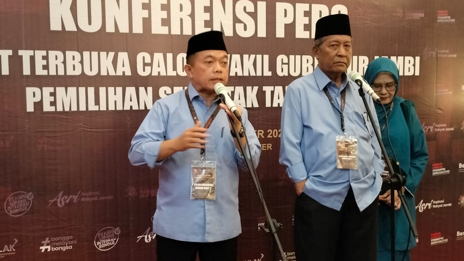 Pasangan calon Gubernur dan calon Wakil Gubernur Jambi nomor urut 2 Al Haris-Abdullah Sani