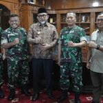 Pjs Gubernur Jambi, Sudirman saat menerima kunjungan kerja Danrem 042/Gapu, Brigjen TNI Heri Purwanto