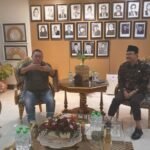 Pertemuan Ketua Umum SMSI Firdaus, bersama Menteri Sosial (Mensos) Saifullah Yusuf