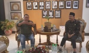 Pertemuan Ketua Umum SMSI Firdaus, bersama Menteri Sosial (Mensos) Saifullah Yusuf