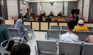 Suasana sidang kasus dugaan korupsi dana hibah KONI Muaro Jambi