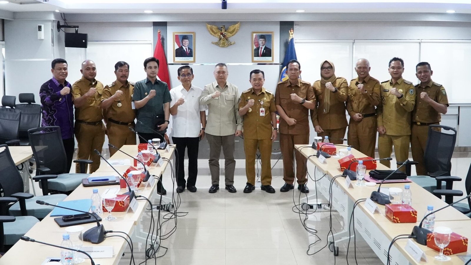 al haris boyong kepala daerah audiensi dengan menhub